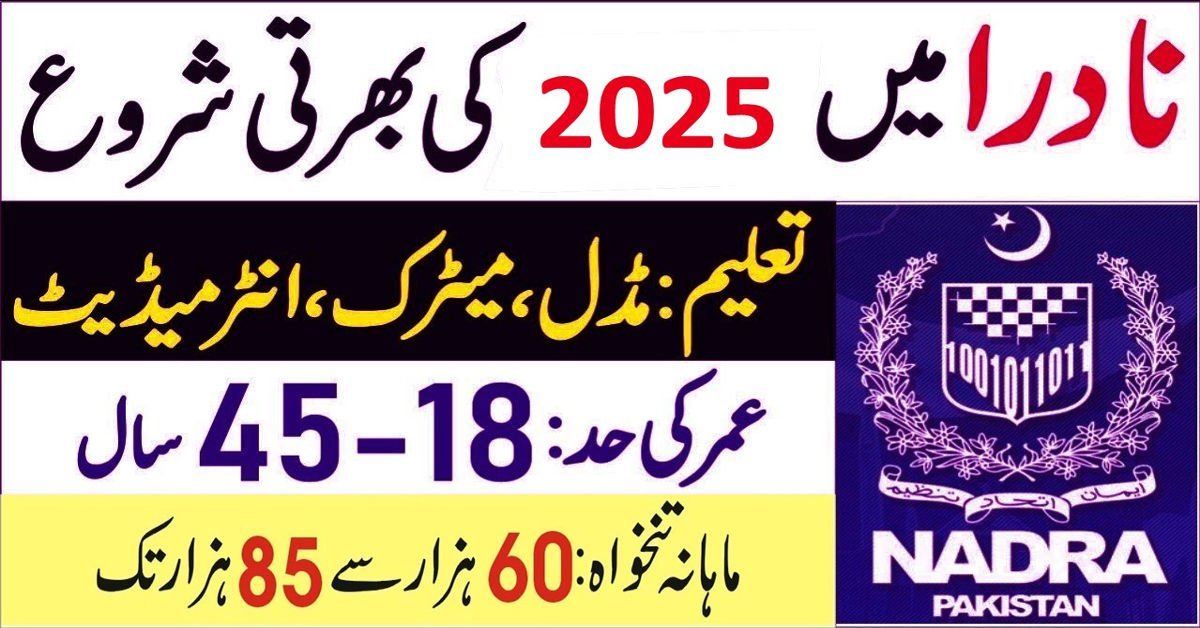 NADRA Jobs 2025 – Apply Online for Driver